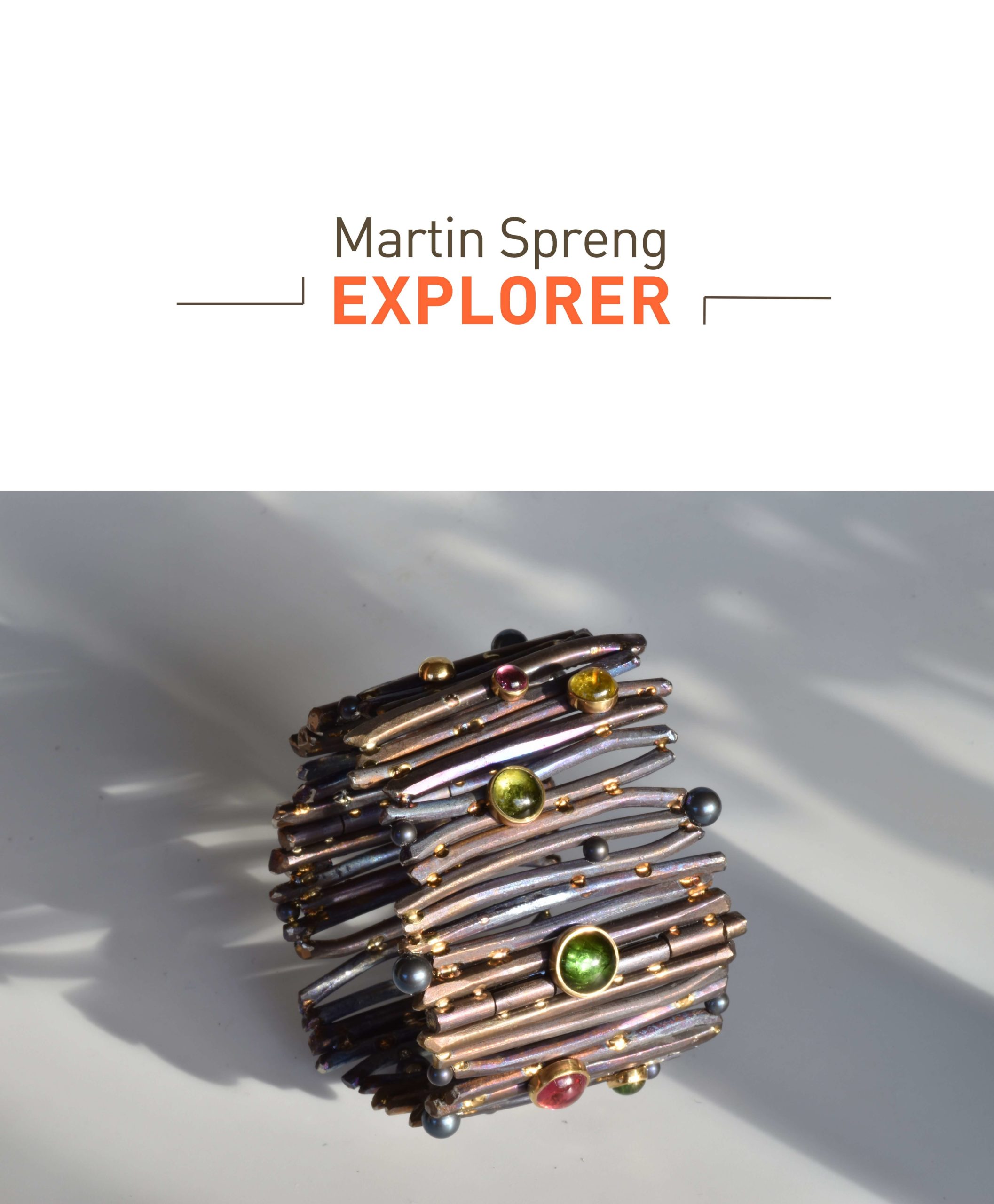 Martin Spreng exposition EXPLORER Martin Spreng exposition EXPLORER manchette "Les Roseaux" Titane et tourmalines