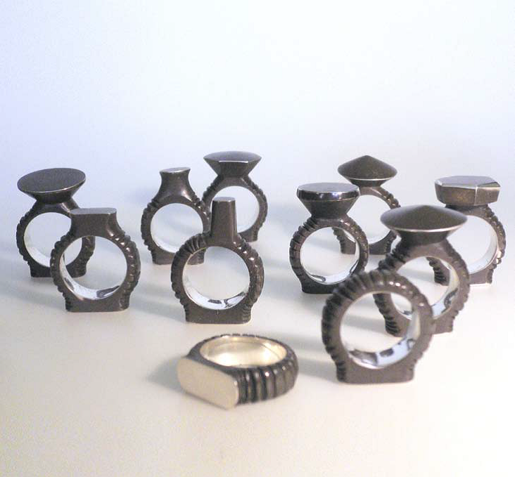 Anselin, forged rings &quot;Africa inside me