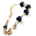 Collier lapis lazuli, or, Jean Grisoni