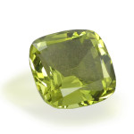 Citrine vert-jaune taille coussin